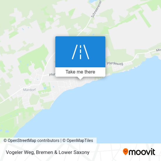 Vogeler Weg map