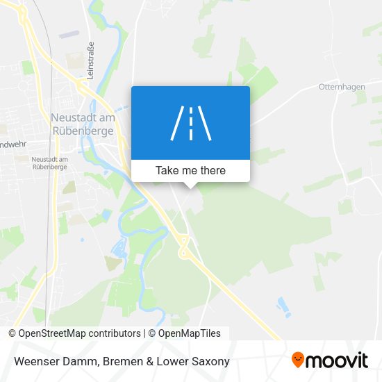 Weenser Damm map