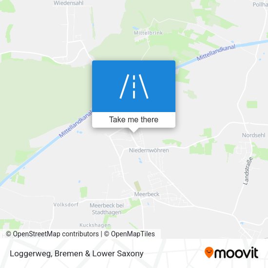 Loggerweg map