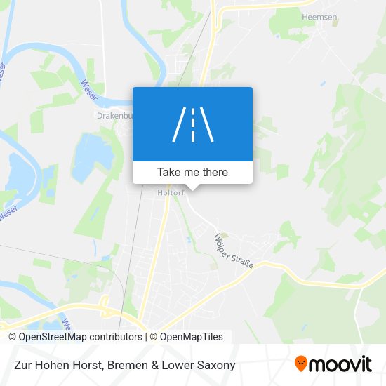 Zur Hohen Horst map
