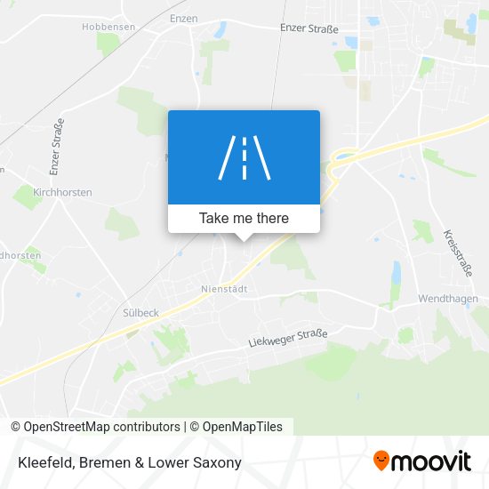 Kleefeld map