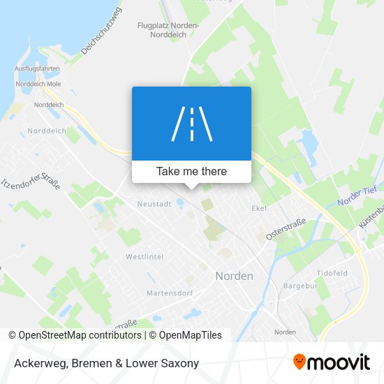Ackerweg map