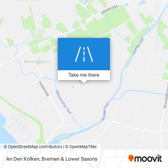 An Den Kolken map