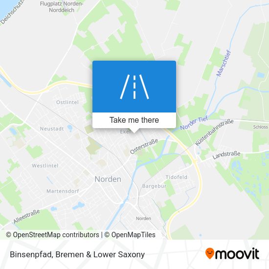 Binsenpfad map