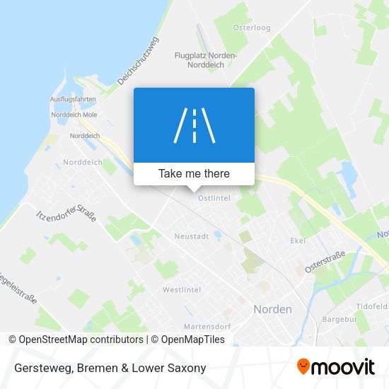 Gersteweg map