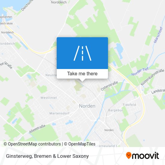 Ginsterweg map