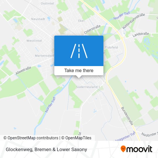 Glockenweg map
