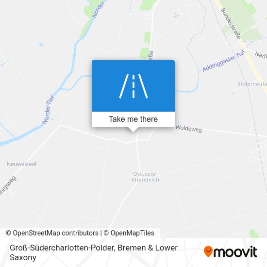 Groß-Südercharlotten-Polder map