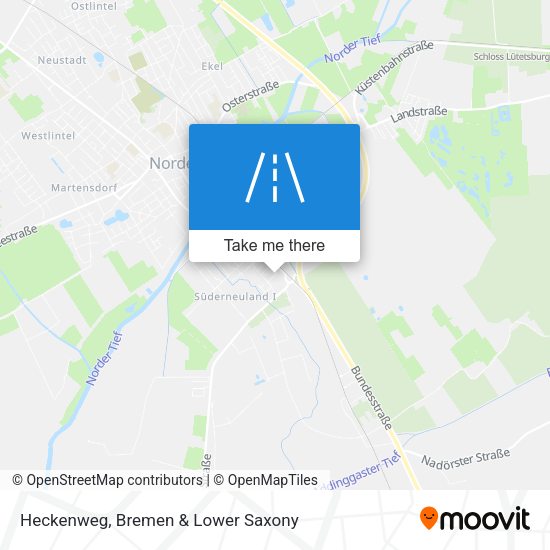 Heckenweg map
