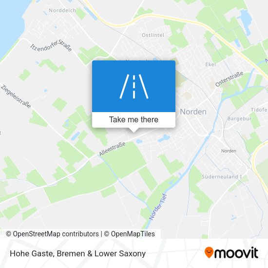 Hohe Gaste map