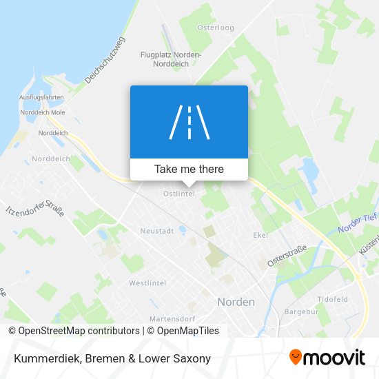 Kummerdiek map