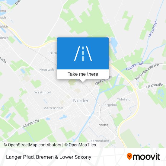 Langer Pfad map