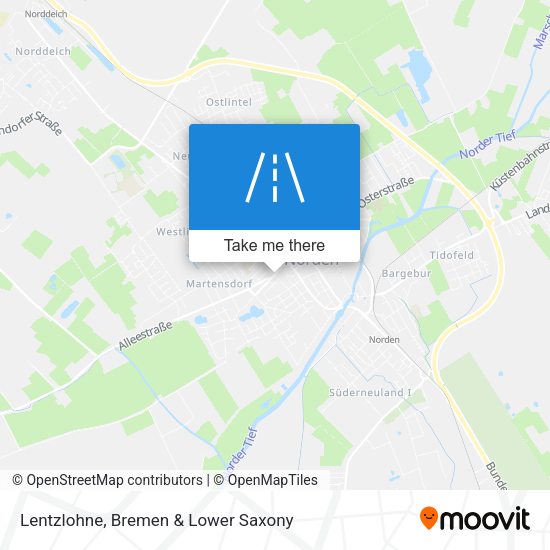 Lentzlohne map