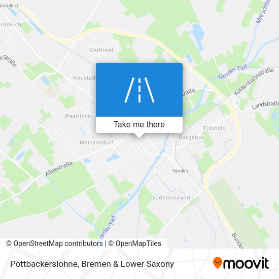 Pottbackerslohne map
