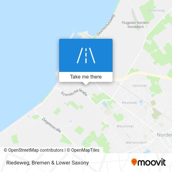 Riedeweg map