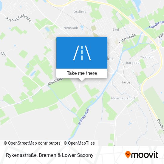 Rykenastraße map