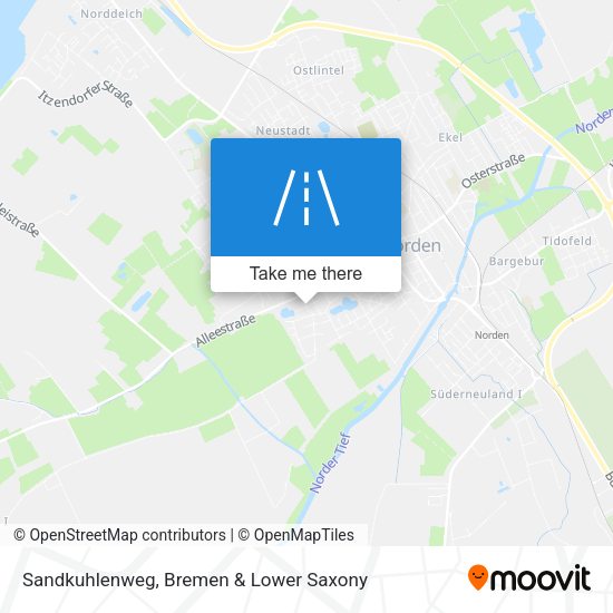 Sandkuhlenweg map