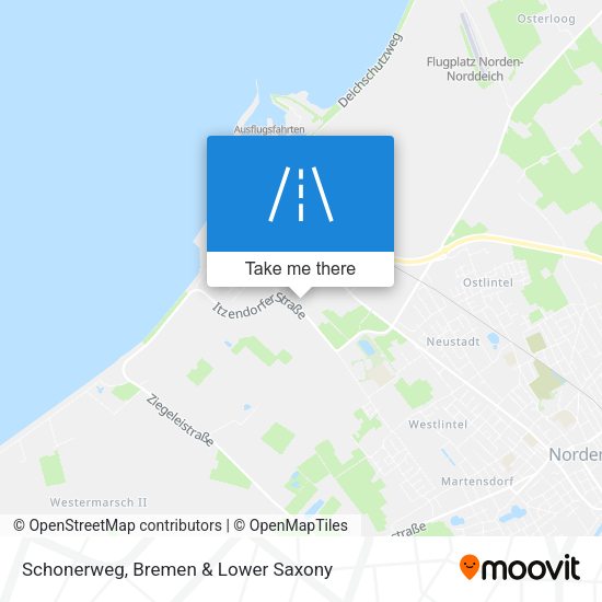 Schonerweg map