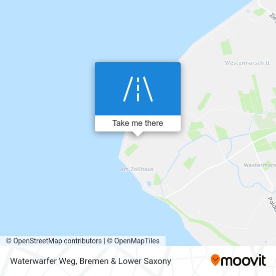 Waterwarfer Weg map