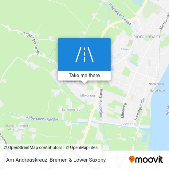 Am Andreaskreuz map