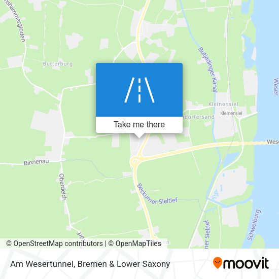 Am Wesertunnel map