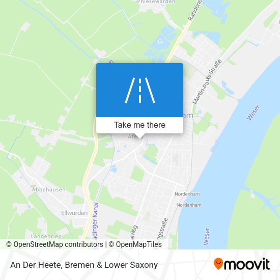 An Der Heete map