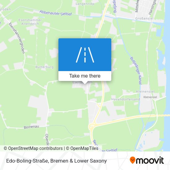 Edo-Boling-Straße map