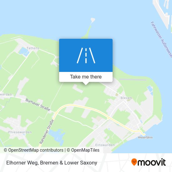 Elhorner Weg map