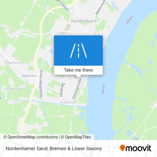 Nordenhamer Sand map