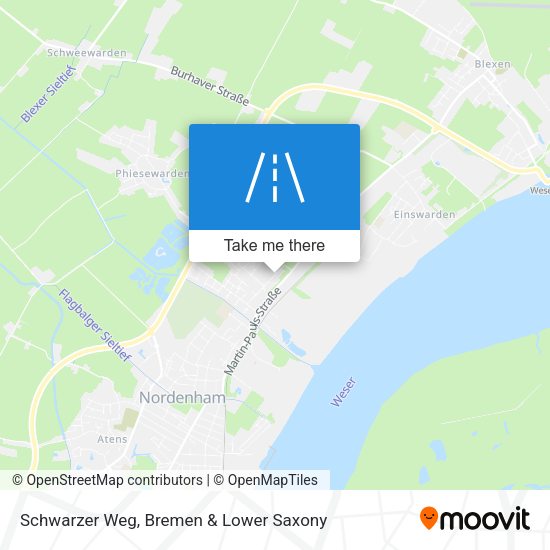 Schwarzer Weg map