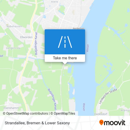 Strandallee map