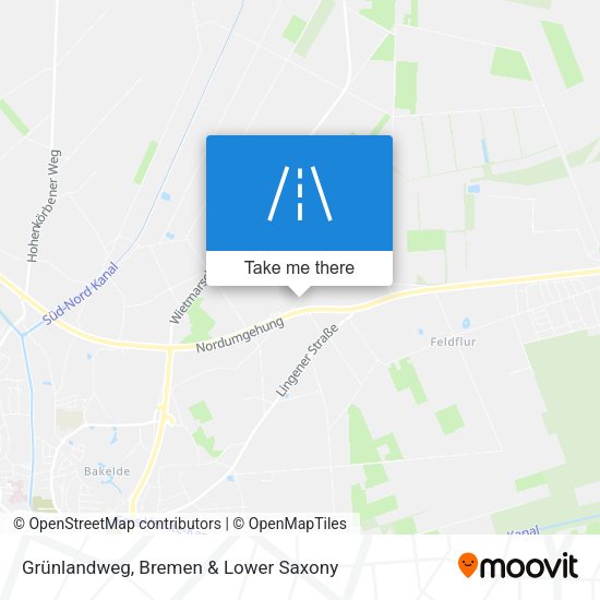 Grünlandweg map