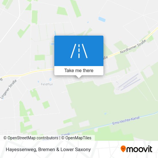 Hayessenweg map