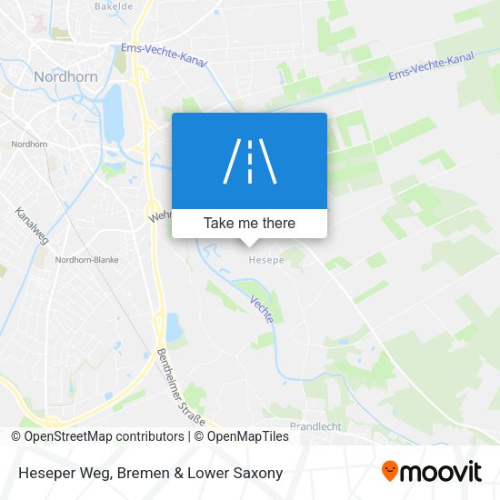 Heseper Weg map