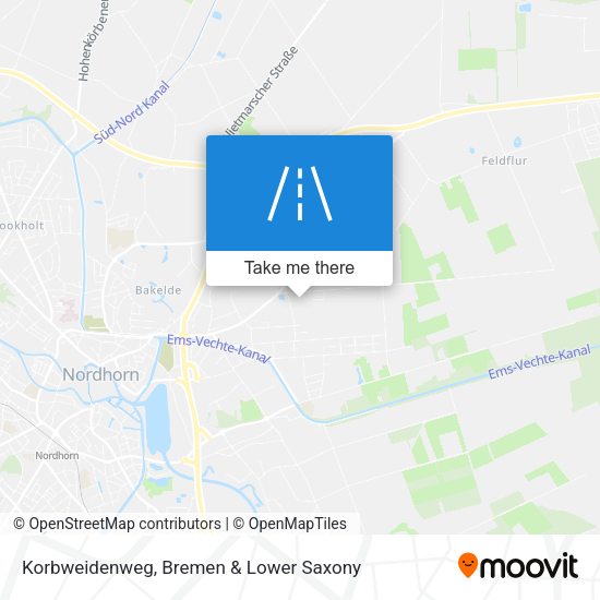 Korbweidenweg map