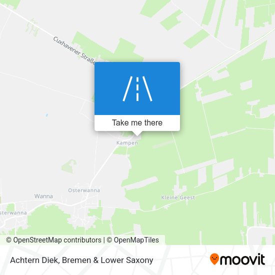 Achtern Diek map
