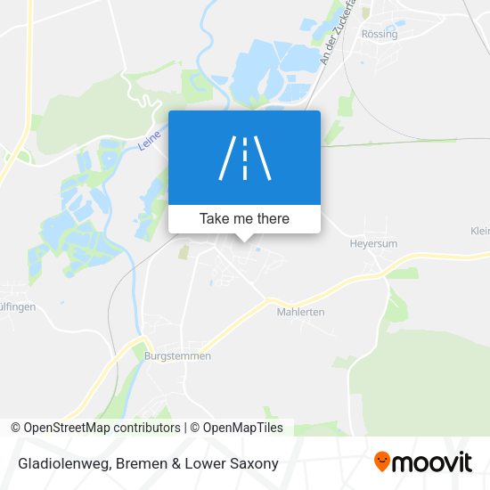 Gladiolenweg map