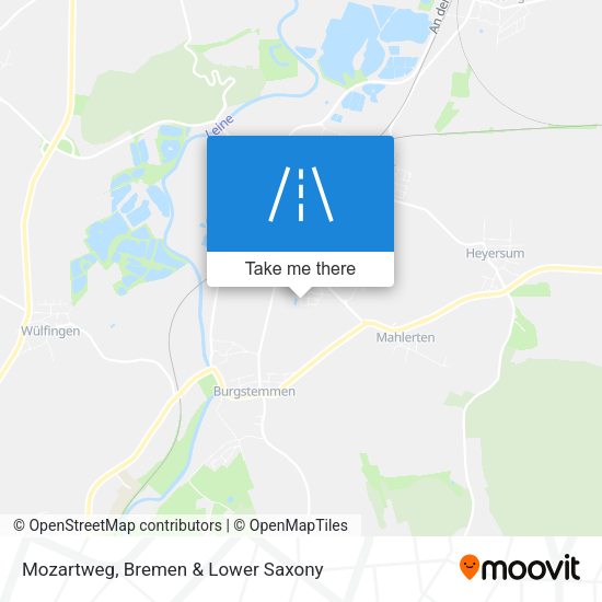 Mozartweg map