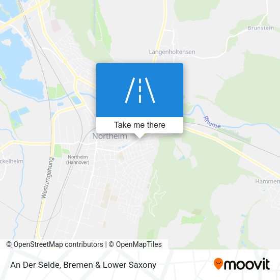 An Der Selde map