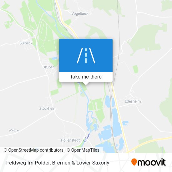 Feldweg Im Polder map
