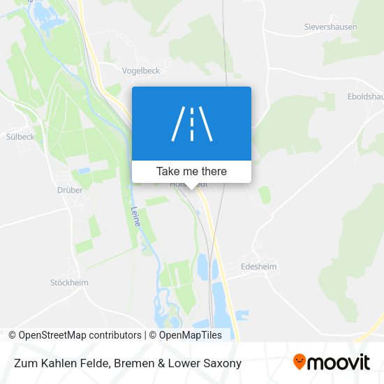 Zum Kahlen Felde map