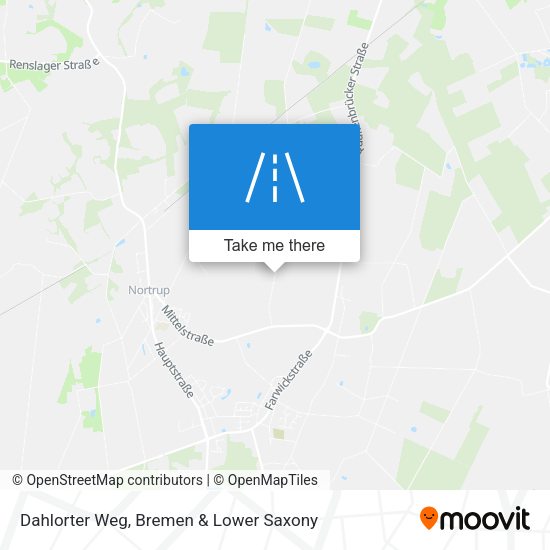 Dahlorter Weg map