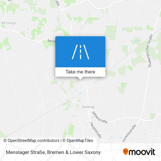 Menslager Straße map