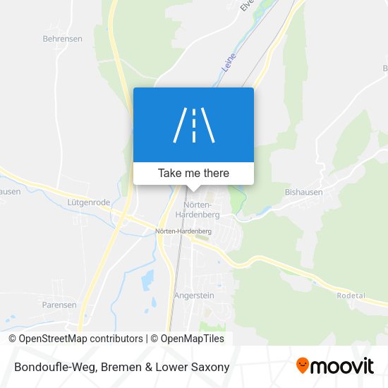 Bondoufle-Weg map