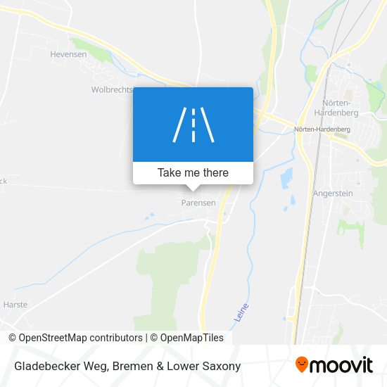 Gladebecker Weg map