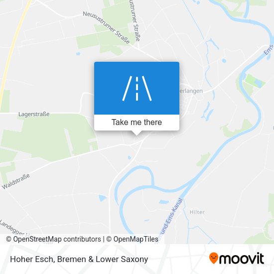 Hoher Esch map