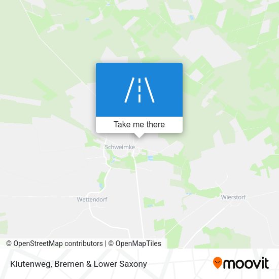 Klutenweg map