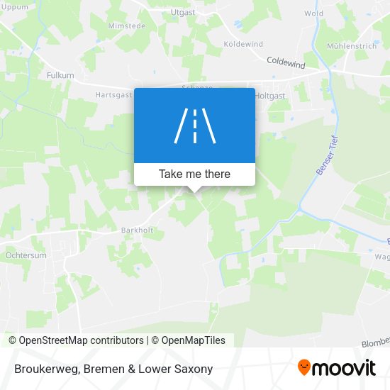 Broukerweg map