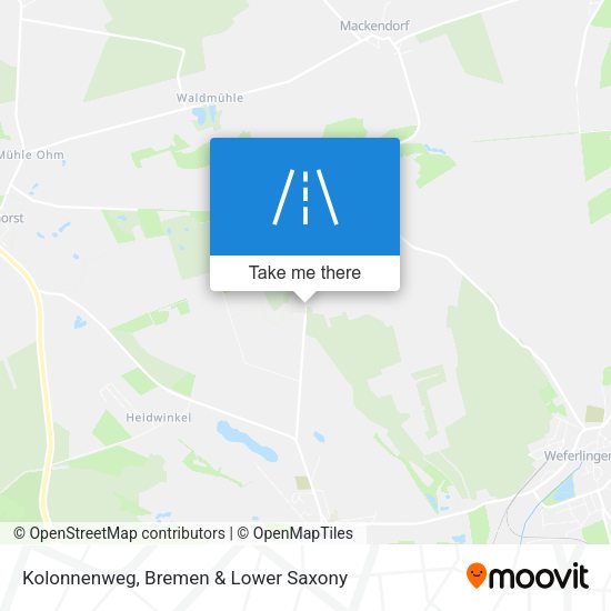 Kolonnenweg map