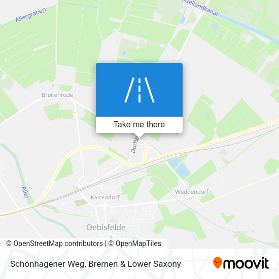 Schönhagener Weg map